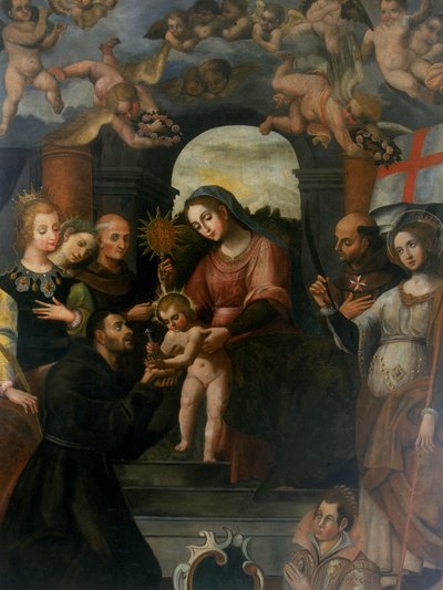Der heilige Franziskus empfängt die Stigmata von Fra Giacomo da San Vito